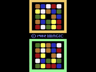 Cubicolor title screen for Atari 2600
